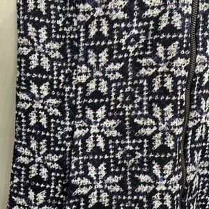 Talbots Blue and White Textured Sweater
